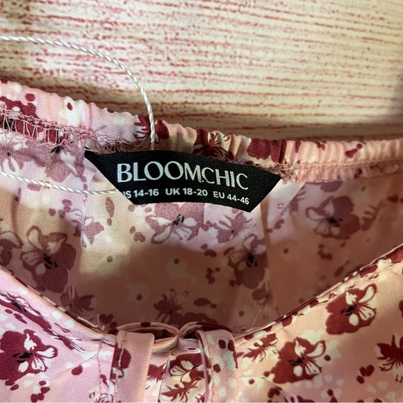 Bloomchic NEW Floral Cap Sleeve Prairie Maxie Style Dress‎ Size 14-16 - Picture 2 of 9